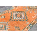 Runner rug, Orange rug, Boho rug, Hallway rug, Turkish rug, Boho rug, Vintage rug, Aztec rug, Corridor rug, Carpet 2.7 x 12.9 ft