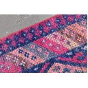 Turkish vintage herki rug, Handmade rug, Bohemian rug, Home decor, Area rug, Kitchen decor rug, 2.9 x 13.5 ft