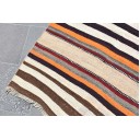 Turkish rug, Vintage rug, Handmade wool rug, Bohemian rug, Home decor, Oriental rug, Doormat rug, 3.1 x 11.4 ft