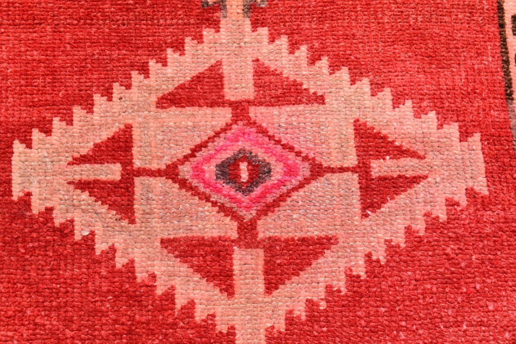 Vintage rug, Herki rug, Turkish handmade rug, Wool rug, Runner rug, Entryway rug, Hallway rug, Oriental rug, 2.1 x 10.2 ft