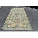 Handmade rug, Oushak rug, Turkish rug, Vintage rug, Runner rug, Hallway rug, Entryway rug, Corridor rug, Boho home, 4.8 x 12.8 ft