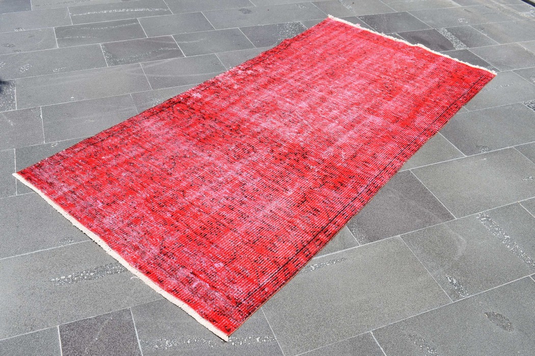 Oushak rug, Handmade rug, Turkish rug, Kitchen rug, Area rug, Boho home design, Interior design, Floor rug, Wool rug, 3.5 x 7.2 ft