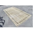 Turkish rug, Handmade rug, Vintage rug, Area rug, Boho home decoration, Organic wool rug, Kitchen decoration, Boho rug, 4.7 x 8.8 ft