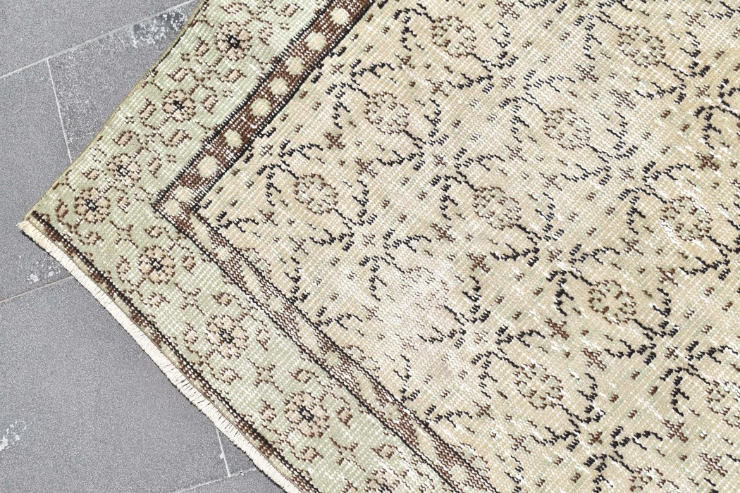 Turkish rug, Handmade rug, Vintage rug, Area rug, Boho home decoration, Organic wool rug, Kitchen decoration, Boho rug, 4.7 x 8.8 ft